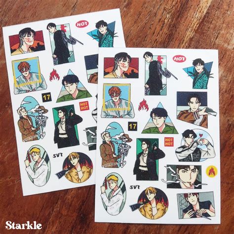 Jual Seventeen Hot Glitter Sticker Shopee Indonesia