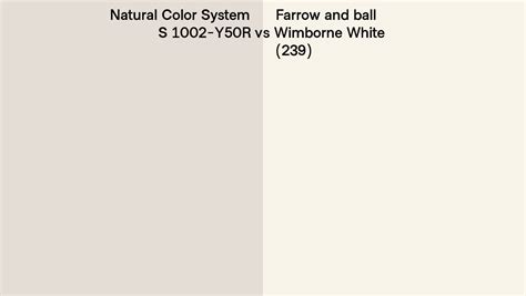 Natural Color System S 1002 Y50r Vs Farrow And Ball Wimborne White 239