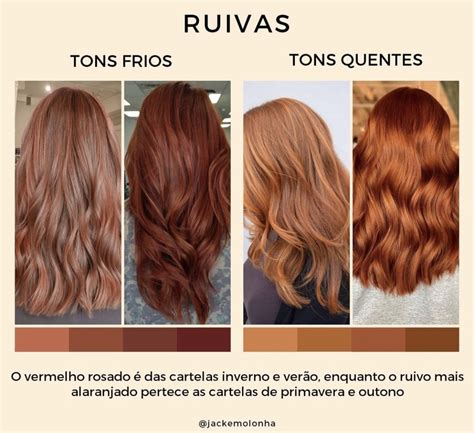 Cabelo Ruivo Inspiração de Tons e Cores