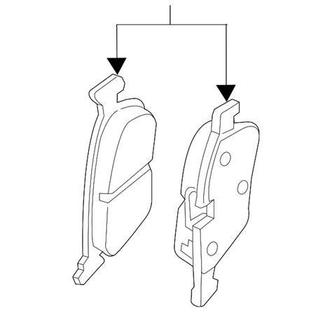 2018-2023 Volkswagen Brake Lining Rear 3Q0-698-451-N | VW Direct Auto Parts