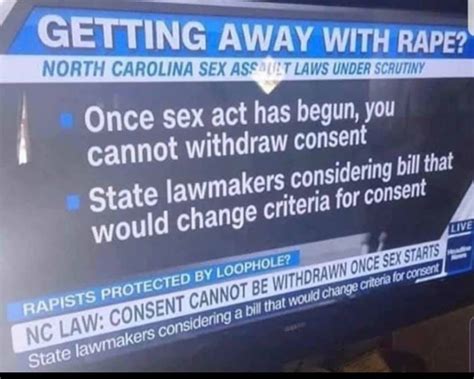 New Law In North Carolina Will Make Change To Consent Regarding Sex R Mensrights