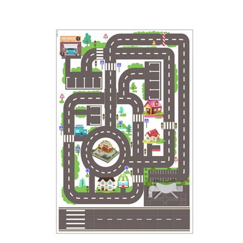 Tapete Ilustrativo Pista Car Hot Wheels Cidade X Cm T