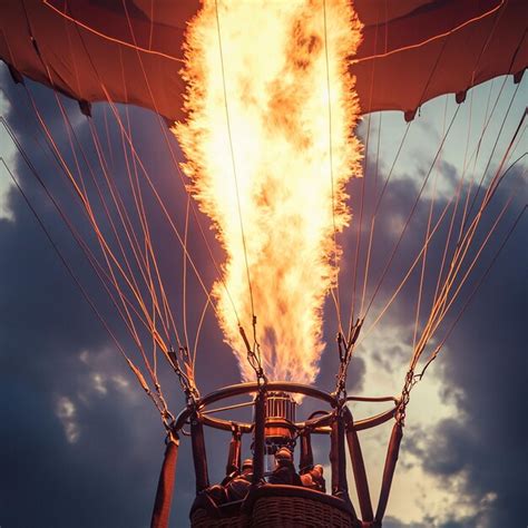 CloseUp Of Hot Air Balloon Basket Premium AI Generated Image