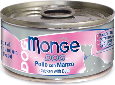 Консервы для собак Monge / Монж Dog Natural Куриные кусочки с говядиной ...