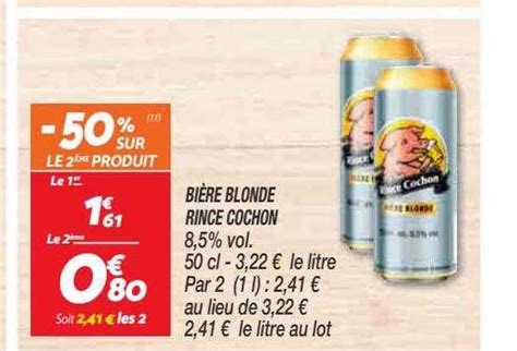 Promo Bi Re Blonde Rince Cochon Chez Netto Icatalogue Fr