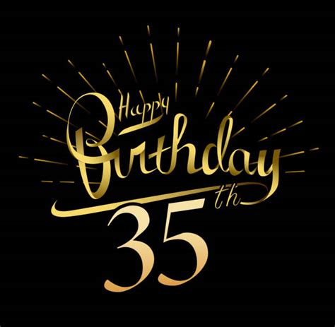 Happy 35th Birthday Illustrations Royalty Free Vector Graphics And Clip Art Istock