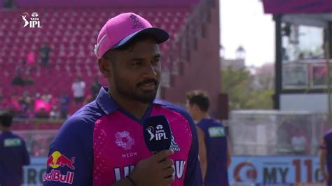 Watch Rr Vs Lsg Pre Match Interview Sanju Samson Video Online Hd