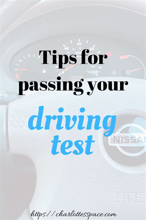 Tips For Passing Your Driving Test Charlotte S Space