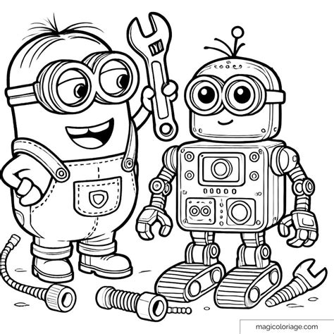 Desenho Para Colorir Do Minions - 8
