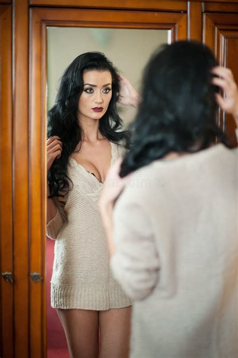 192 Beauty Portrait Cheerful Attractive Half Naked Woman Stock Photos Free Royalty Free