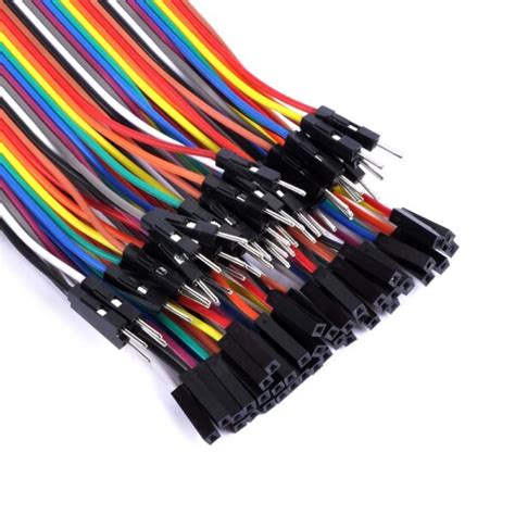 40 CABLES MACHO HEMBRA 10cm Jumpers Dupont 2 54 Arduino Leantec ES