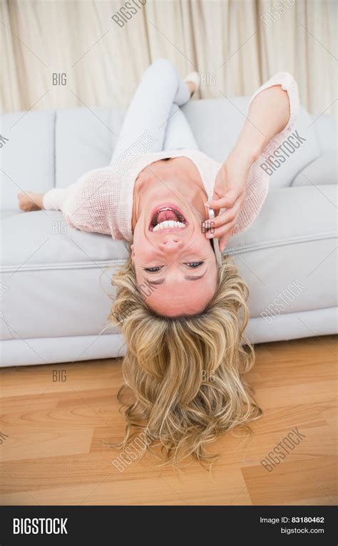 Pretty Blonde Lying On Image Photo Free Trial Bigstock