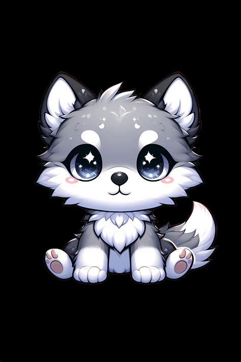 Cute Chibi White Wolf Classic T Shirt For Sale By Olegsh7 In 2024