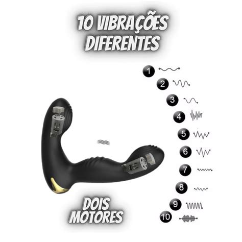 Vibrador Estimulador De Prostata Plug Anal Recarreg Vel Controle Retomo Modos De Vibra O