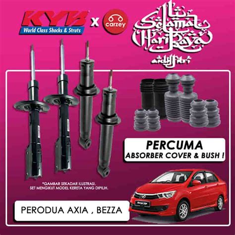 Combo Raya Perodua Axia Bezza Kyb Excel G Absorber Set Free