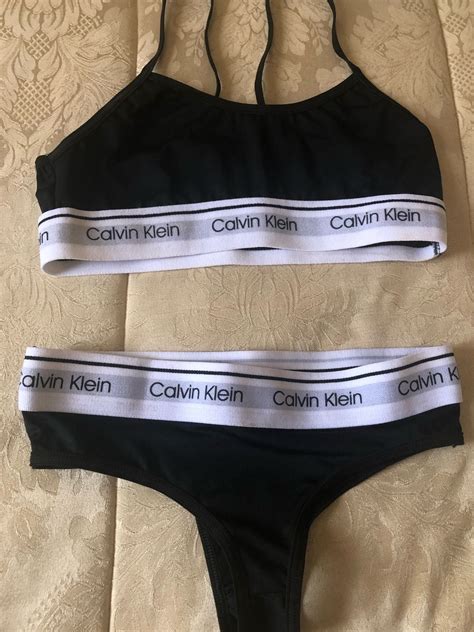 Conjuntinho Top E Calcinha Lingerie Feminina Calvin Klein Nunca Usado Enjoei