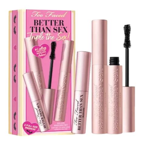 Too Faced Better Than Sex Deluxe Mascara Set Triple Pack Limited