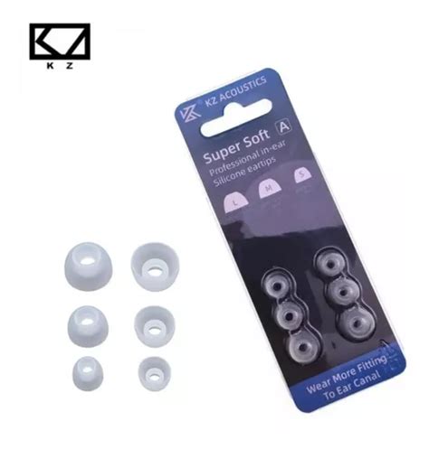 Kit De Ponteiras Silicone Para Fone Kz In Ear Escorrega o Preço