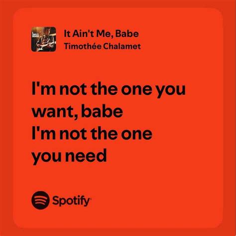 It Ain T Me Babe In Pretty Lyrics Meaningful Lyrics Just Lyrics
