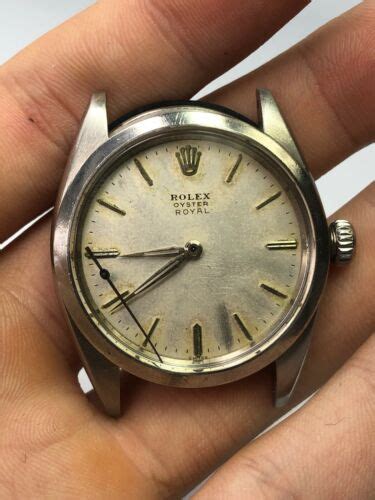 Vintage Rolex Oyster Royal Stainless Steel Handwind Mens Watch