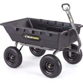 Gorilla Carts GOR10 16 Super Heavy Duty Poly Dump Cart 1 500 Pound