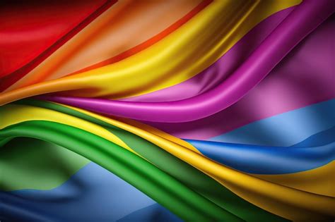 Premium Ai Image A Colorfully Designed Rainbow Flag Featuring Gay Pride