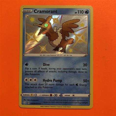 Cramorant Shiny Vault Holo Rare SV030 SV122 Pokemon Card Shining Fates