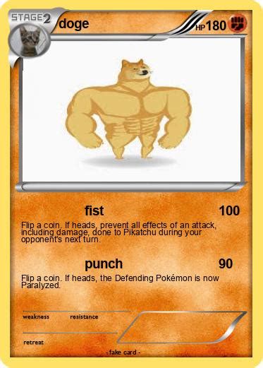 Pokémon Doge 4124 4124 Fist My Pokemon Card