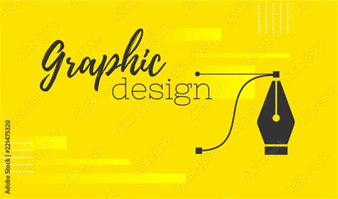 Graphic design. Pen tool cursor. Vector computer graphics. banner for ...