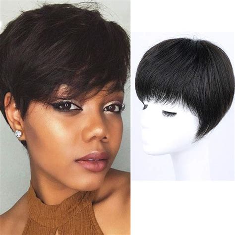 Silk Base Human Hair Topper With Bangs For Women Clip In Hair