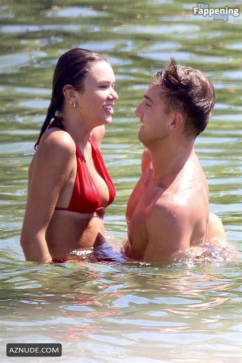 Phoebe Spiller Sexy Seen With Mitch Eliot Shows Off Her Beautiful Body Wearing A Hot Red Bikini