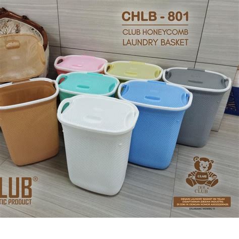 Jual Klik Beli Laundry Basket Jumbo Rak Keranjang Baju Kotor Club Chlb