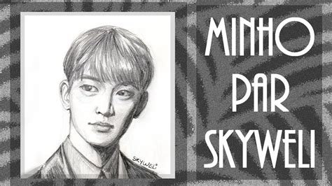 Speed Art Portrait Minho Shinee Youtube