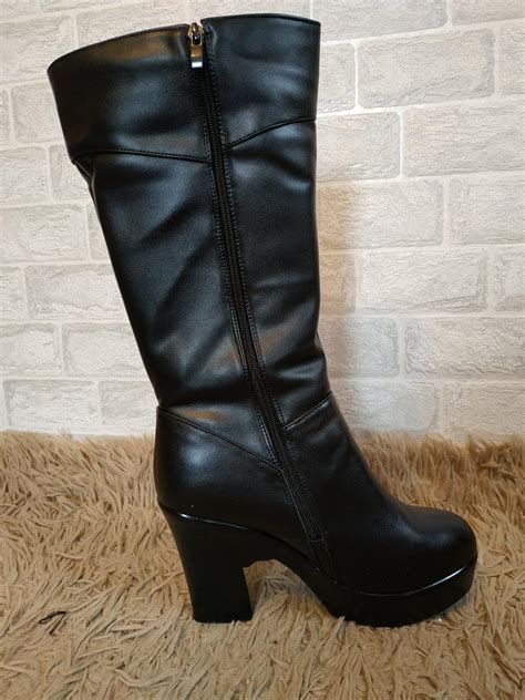 Купить Женские длинные туфли, новые зимние ботинки, женская модная ...