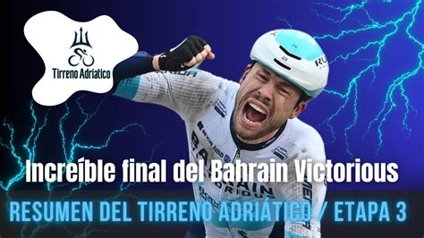 Suben los latinos en la General Tirreno Adriático Resumen etapa