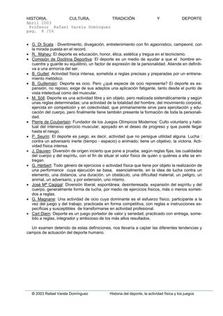 Historia Del Deporte Y Del Ejercicio Fisico PDF