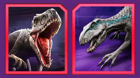 Indominus Rex Vs Indoraptor Gen Jurassic World Alive Youtube