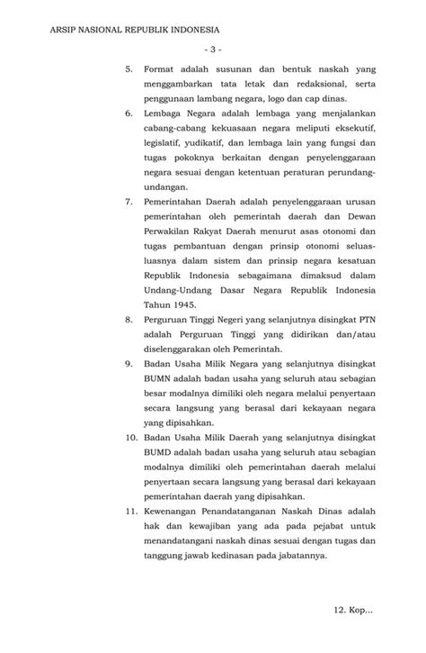 Perka Anri No 02 Tahun 2014 Tentang Pedoman Tata Naskah Dinas PDF