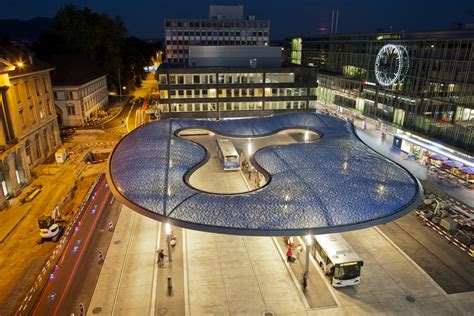 Aarau Bus Station Canopy Vehovar And Jauslin Architektur Archdaily