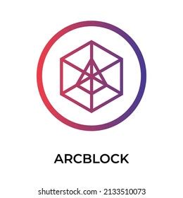 Arcblock Crypto Currency Symbol Abt Crypto Stock Vector Royalty Free