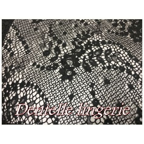 Tissu Dentelle lycra Brodé Grande Largeur Pour Lingerie décoration