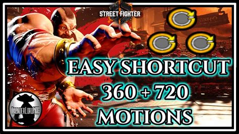 How To Do 360 Motion Shortcut And 720 Motion Supers In Street Fighter