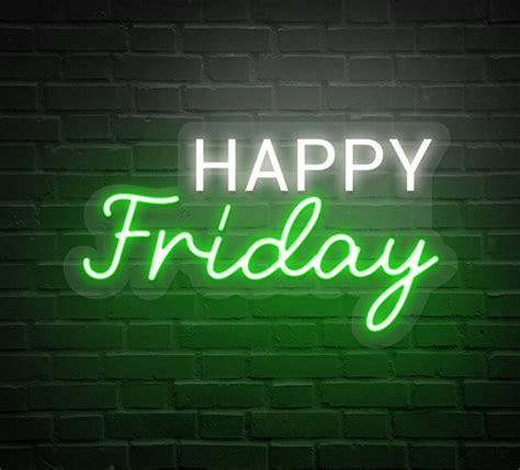 Custom Happy Friday Neon Sign Online At Best Prices Bestofsigns