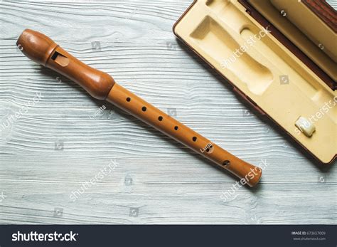 Wood Block Flute On White Wood Stock Photo 673657009 - Shutterstock