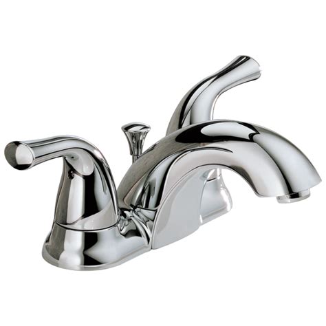 Two Handle Centerset Bathroom Faucet Recertified In Chrome 2520lf A Eco R Delta Faucet