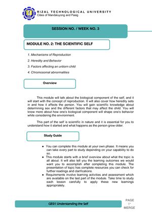 Ge Module Sexual Self Overview Defining Sexual Concept Sex Gender And Sexual