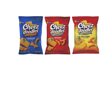 Wise Snacks Cheez Doodles Variety Pack Extra Crunchy Baked Cheddar