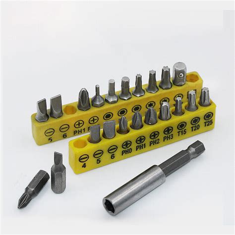 33pcs Security Bit Set Tamper Proof Torx Spanner Screwdriver Star Hex