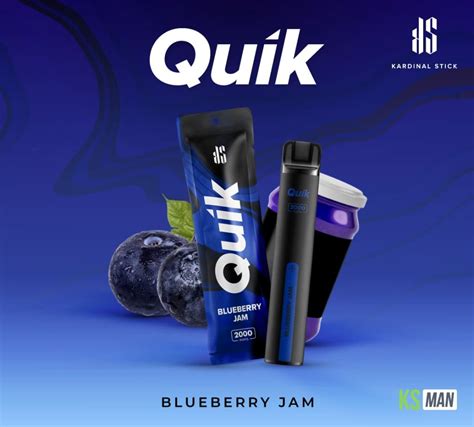 KS Quik 2000 Puffs กลน Blueberry Jam สบไดไมอนมากกวา 2 000 คำ