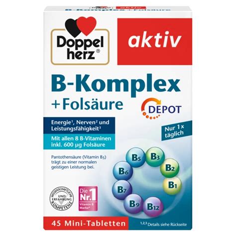 Doppelherz Aktiv B Kompleks DEPOT Folna Kiselina 45 Tableta Apotekos